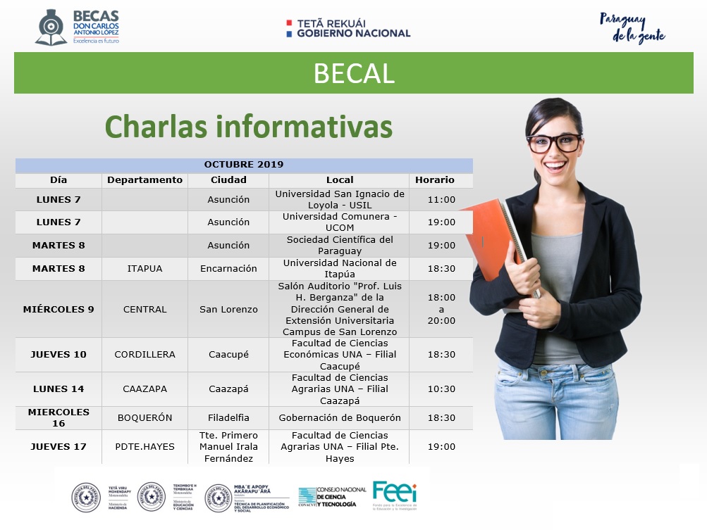 CALENDARIO CHARLA ACTUALIZADO